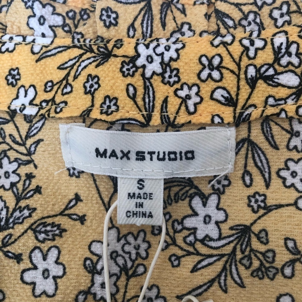 Max Studio Women's Crepe Sleeveless Ruffle Neck Tiered Maxi Dress / S - Picture 9 of 12